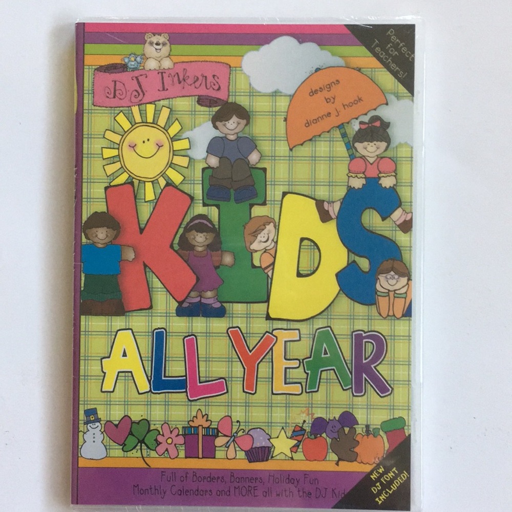 DJ Inkers Kids All Year computer CD - 400+ designs